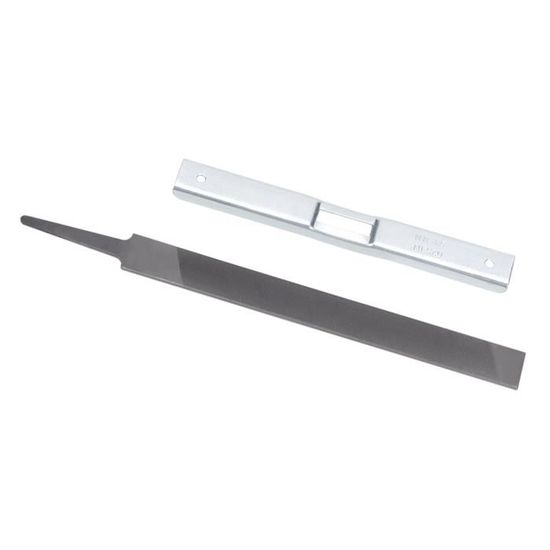 Kit Affûtage Tronçonneuse : Jauge De Profondeur + Lime Plate 20 Cm - Outil Universel Pour Chaînes Et Lames