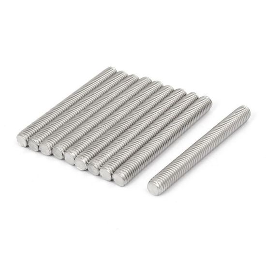 Lot De 20 Tiges Filetées En Acier Inox 304 - M8 X 40 Mm, Pas 1,25 Mm - Neuf