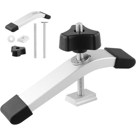 2 Pinces Serrage Rail T-Track M8 - Alliage Aluminium Et Nylon - Pour Travail Bois Et CNC