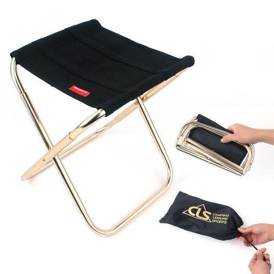 Tabouret Pliant HANABASS : Léger, Compact Et Super Stable Pour Le Camping, Rando Et Jardinage ! - 9