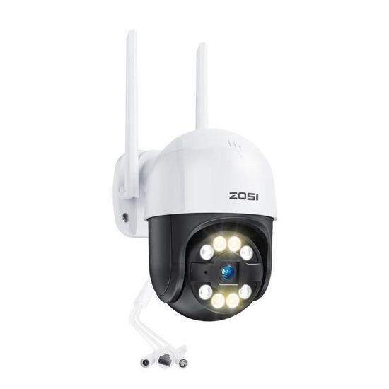 Caméra WiFi Intérieur 1080P - 355° Rotation, Audio Bidirectionnel, Détection Mouvement, Compatible Alexa