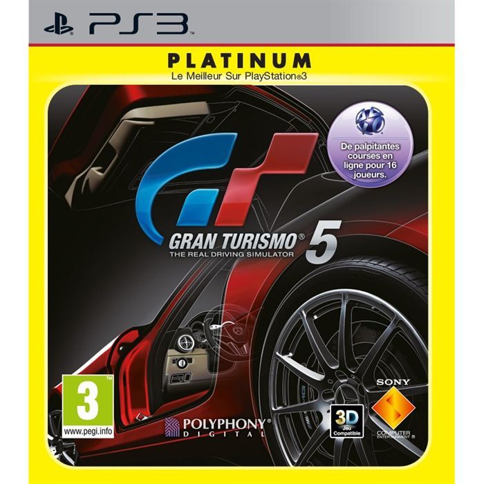 Sony Computer Entertainment Gran Turismo 5 Platinum / Jeu Console PS3