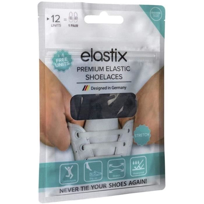 Sneaker lacets élastiques sans laçage pour adultes Sans nœud plats en silicone Lacets pour