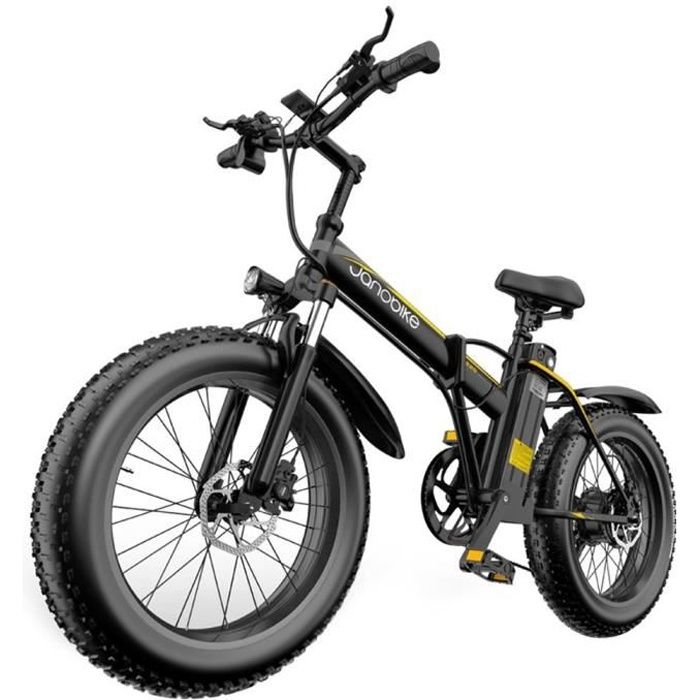 JANOBIKE E20 Fat Tire VTT Électrique Vélo Électrique, 1000W, 7 Vitesses, 50km/h 48V 12.8Ah, Portée Jusqu'à 60-70km, 20\