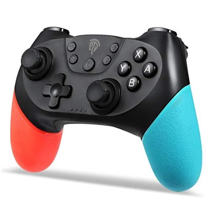 EasySMX Manettes Switch, Manette pour Nintendo Switch, Manette Switch sans Fil Bluetooth, 6 Axes Manette Switch Pro avec Double Mote