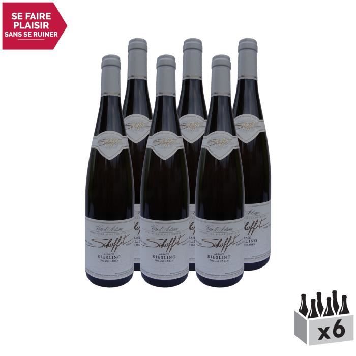 Alsace Riesling Lieu-Dit Harth Vieilles Vignes Blanc 2017 - Lot de 6x75cl - Domaine Schoffit - Vin AOC Blanc d' Alsace