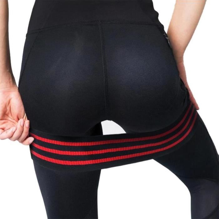 Bandes de Yoga Pilates Puissance Hanches Exercice Élastiques Ceinture Sport Fitness Pratique Maison, Rouge Bande de Résistance-M