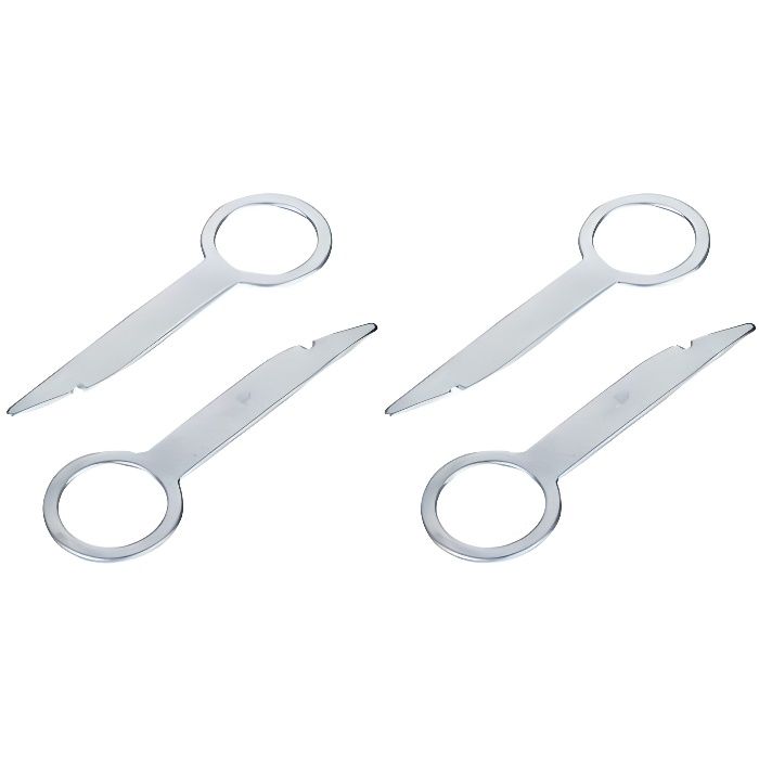 cles d'extraction de demontage pour autoradio VW, SEAT, AUDI, SKODA, FORD
