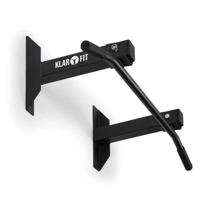 Klarfit barre de traction fixation murale noire