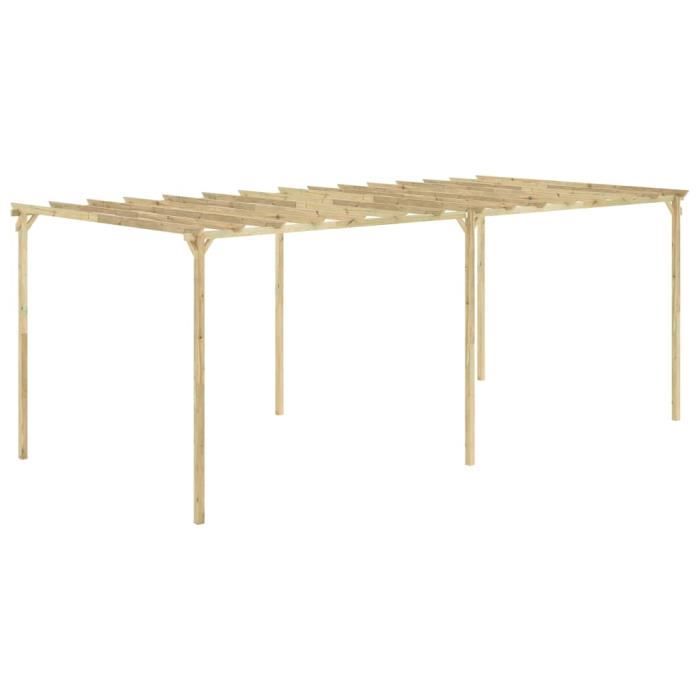 Pergola de jardin Tente de jardin Arches, treillages Gloriette 588x294x220 cm Bois de pin imprégné