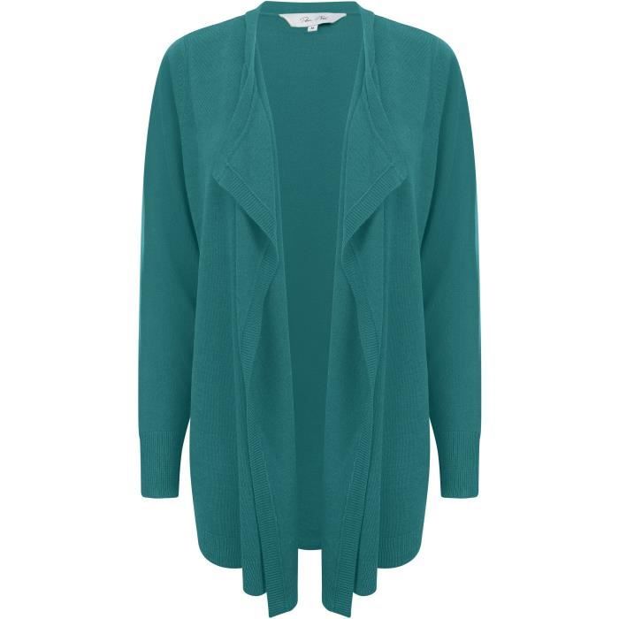 PLUM TREE Cardigan Uni Waterfall Vert Femme