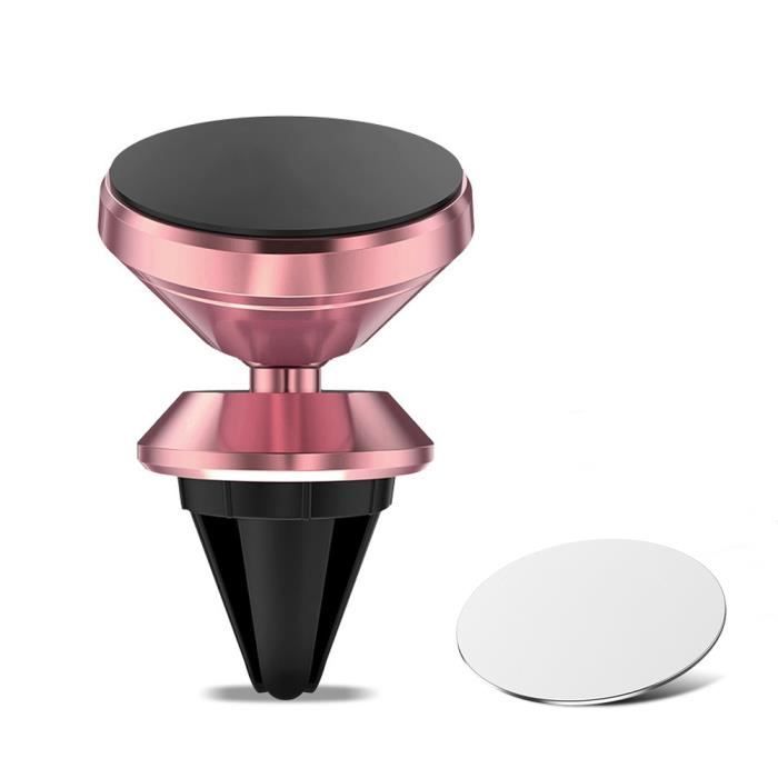 Support pour téléphone de voiture Support d'évent magnétique Support de Smartphone Mobile Support d'aimant Support - Type Rose Gold