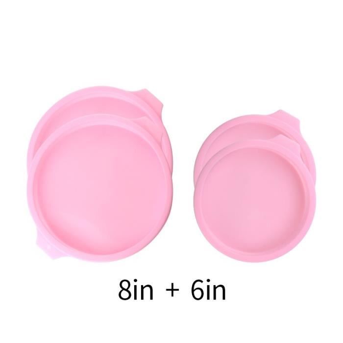 Silicone couches gâteau forme ronde moule cuisine ustensiles de cuisson bricolage Desserts cuisson moule Mousse gâteau m LX1742