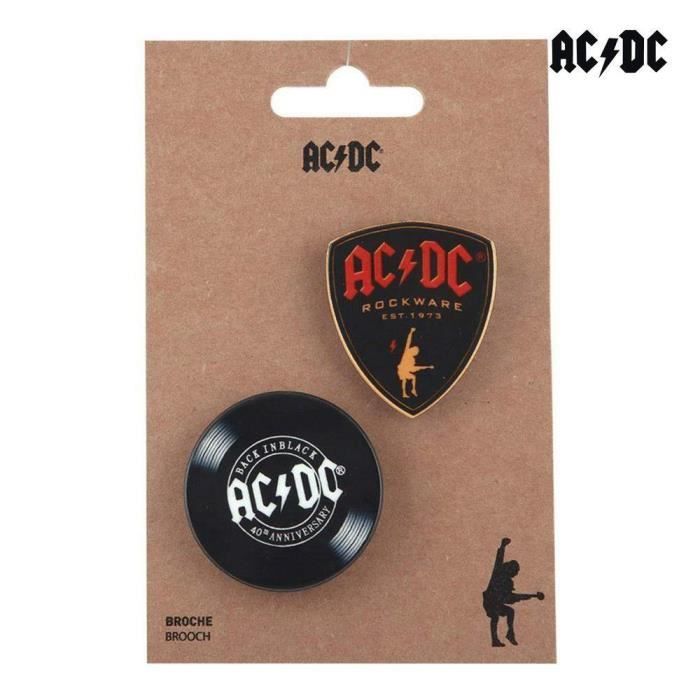 Broche ACDC Noir (2 uds) - - - ACDC