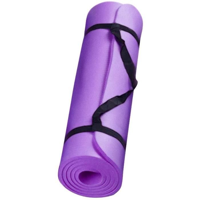TAPIS DE YOGA LUBITY, Yoga Mat Tapis Yoga Epais Gymnastique Tapis De Sol Gym Pilates AntidéRapant Ecologique 183x60x0.4CM512