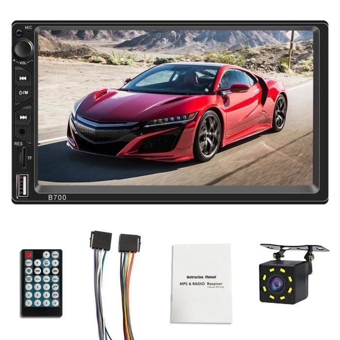Nouveau 2 Din Voiture Radio 7 Pouces Bluetooth MultiméDia StéRéO Lecteur Radio MP3 MP5 Capacitive ÉCran de Presse Auto Radio