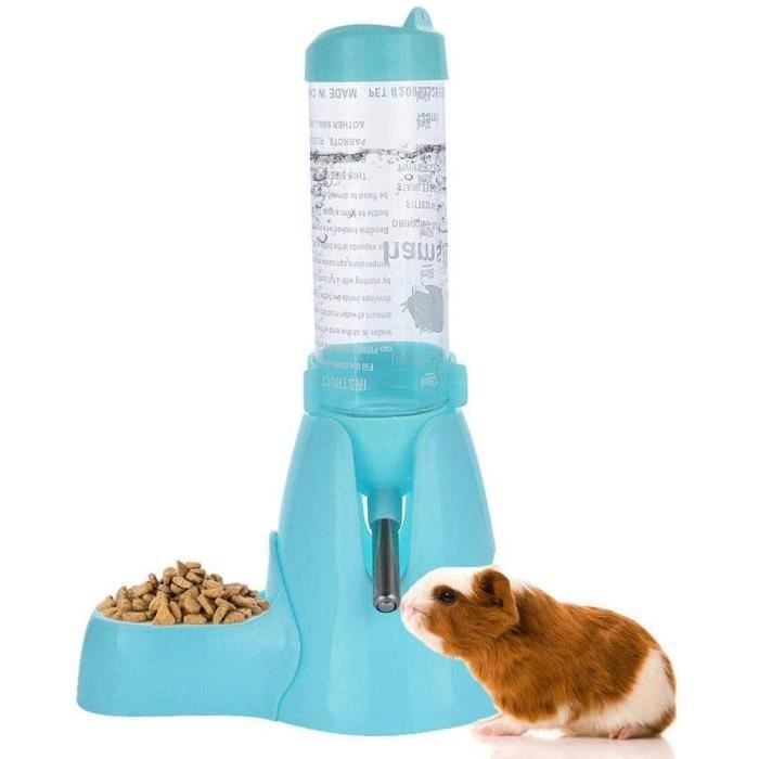 Abreuvoir Lapin Distributeur d'eau pour Petits Animaux HamsterCochon d'IndeLapinRatFuretGerbilleChinchilla 80ml Jaune 182
