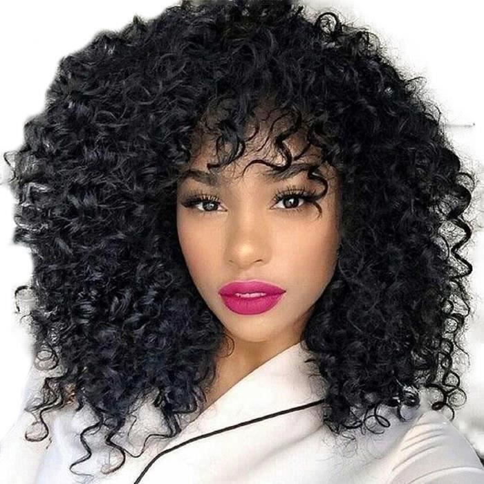 Perruque complète brésilienne moins de dentelle avant Bob Wave noir naturel à la recherche de femmes perruques Pg186 Chu20586