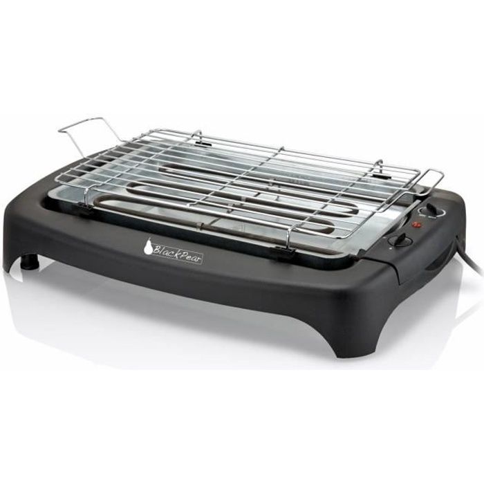 Barbecue Table Cuisson Réglable Grille Chromée 2200W BlackPear