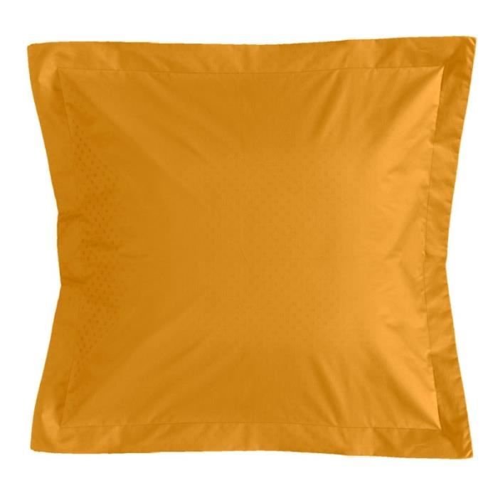 Taie d oreiller jacquard or 60x60 cm