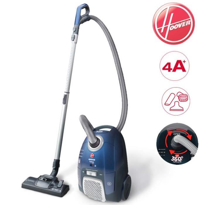 Aspirateur Hoover Telios Extra Casa Balai électrique Puissance 550 W A+ Double puissance sélectionnable Sac 3,5 L avec accessoires