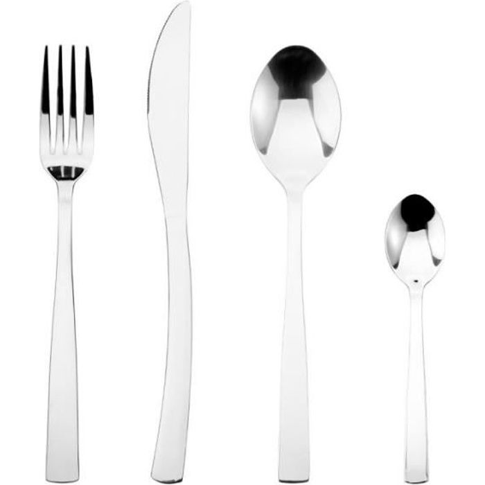 Ménagère Inox 24 Pièces -Olympe- Argent