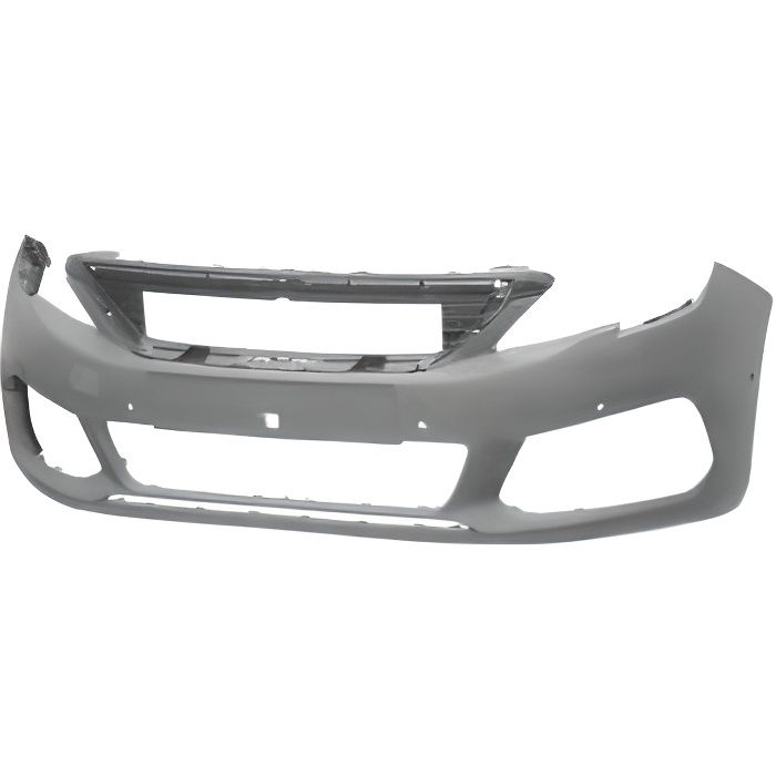 Pare chocs avant pour PEUGEOT 308 II phase 2 depuis 2017 avec 6 trous radar, Neuf à peindre.