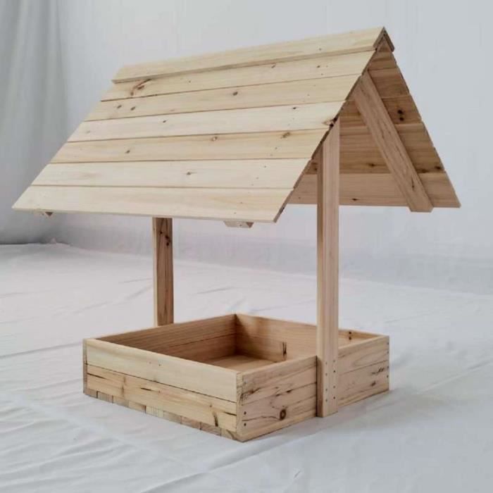 Mangeoire bois pour poules 70 x 60 x h 70cm