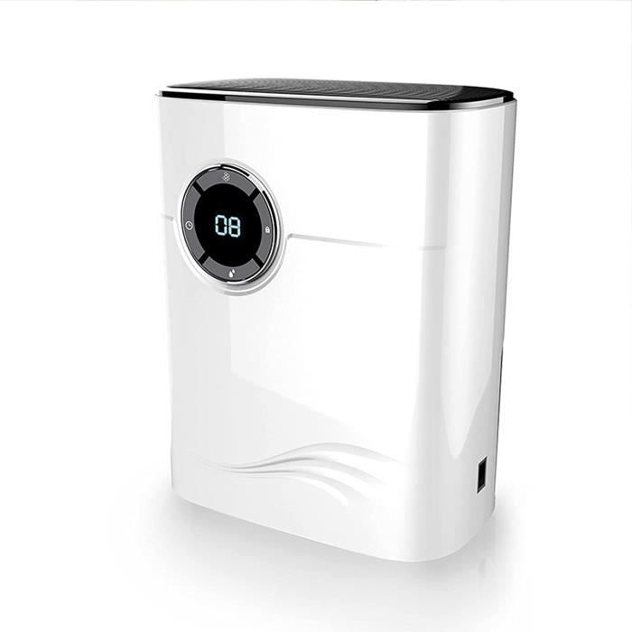 RUMOCOVO®Déshumidificateur,Déshumidificateur d'air électrique, arrêt automatique 1200ML, silencieux, résistant à l'humidité, White