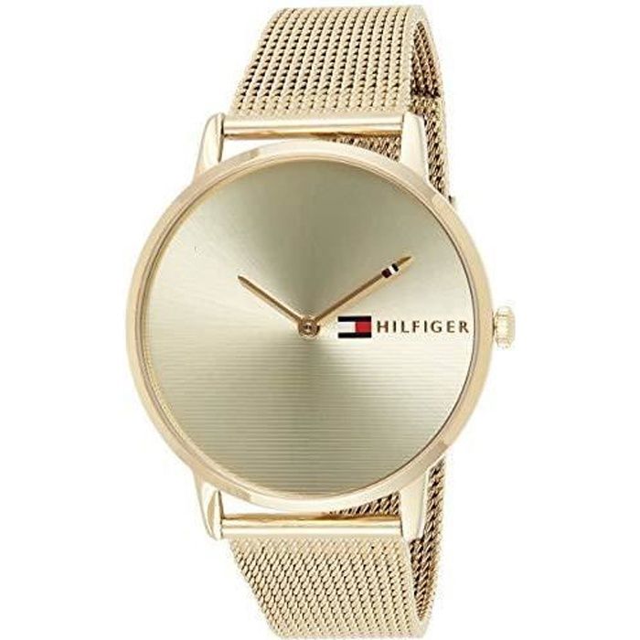 Tommy Hilfiger - Femmes Analogique Quartz Montres bracelet avec bracelet en Or Plaqué - 1781972