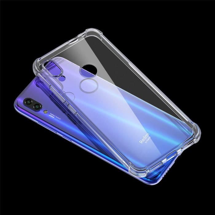 Coque Redmi Note 7 , Bumper Silicone Cover Cases Bumper pour Xiaomi Redmi Note 7 Transparente