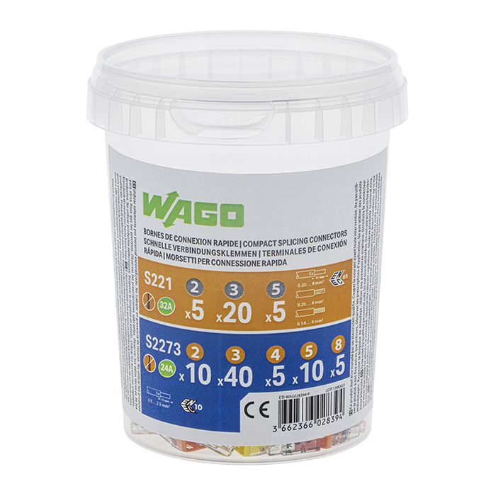 WAGO - Valisette 100 bornes de connexion automatique S221 et S2273