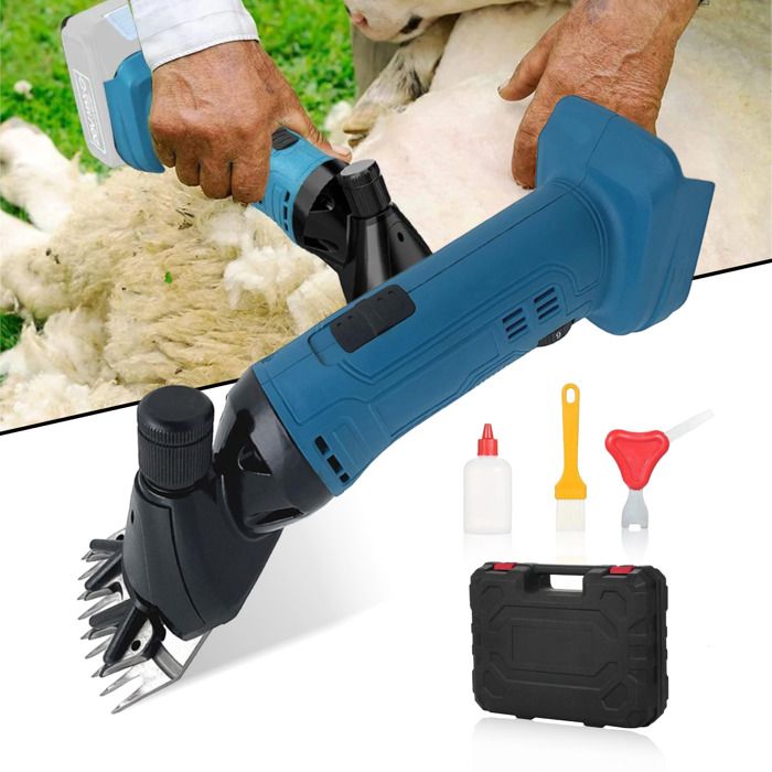 Meilleurs prix pour Tondeuse Electrique Mouton Uverbon -  9 Dents, 6 Vitesses Réglables, Adaptée à La Batterie Makita 18V