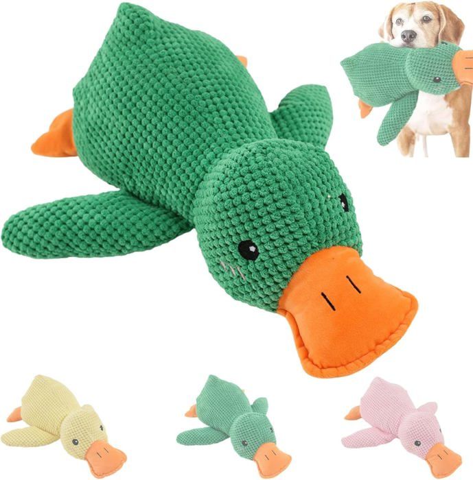 Comparer les prix de Jouet Canard pour Chiens, Jouet à Mâcher en Peluche pour Chien, Jouet Apaisant en Forme De Canard pour Chien, (vert L)