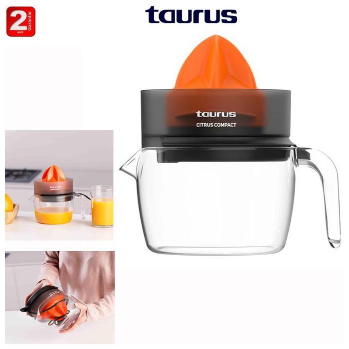 Presse-agrumes Électrique Taurus SQ30P – Cône Extra Large, Réservoir 800 ml