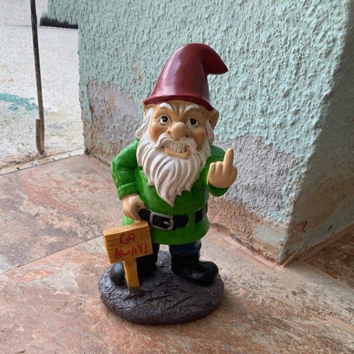 Figurine de canard humoristique en résine avec doigt d'honneur - Décoration de jardin en résine - Doigt d'honneur - Sculpture de petit canard pour Figurine de canard humoristique en résine avec doigt d'honneur - Décoration de jardin en résine - Doigt d'honneur - Sculpture de petit canard pour