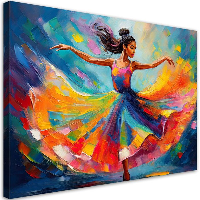 Feeby Tableau Impression Sur Toile 140x45 Cm Femme La Havane - Décoration Murale Artistique