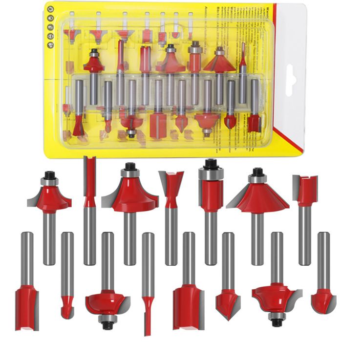 6mm Fraise Défonceuse Droite, 7 Pièces Mèches De Routeur Droites Fraise à Tranchants Droits Jeu De Mors Droits Outils De Travail Du Bois De Fraise | Leroy Merlin