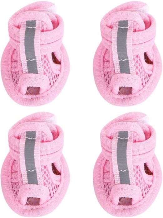 Meilleurs prix pour Sandales respirantes en maille pour chien, bottines d'été pour chien, bottes pour chien sur trottoir chaud, protège-pattes, chau