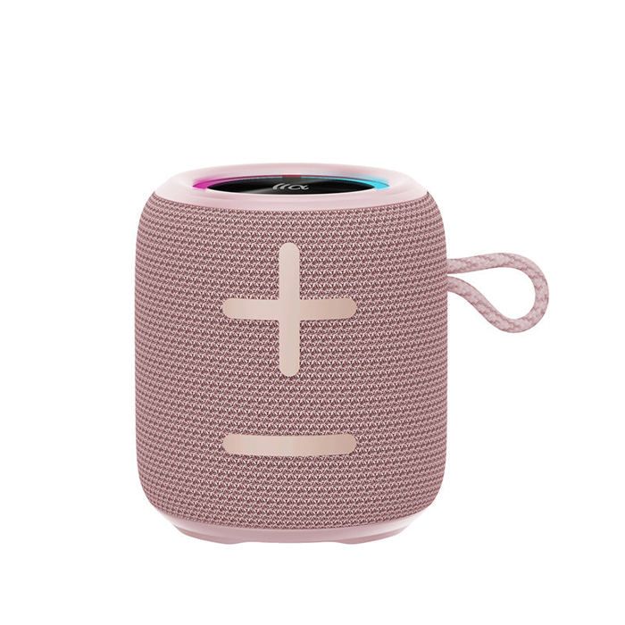 TAZATA Enceinte Bluetooth portable IPX7 &eacute;tanche - Mini haut-parleur sans fil TWS, batterie 1200mAh, id&eacute;ale ext&eacute;rieur & voyage - Rose 