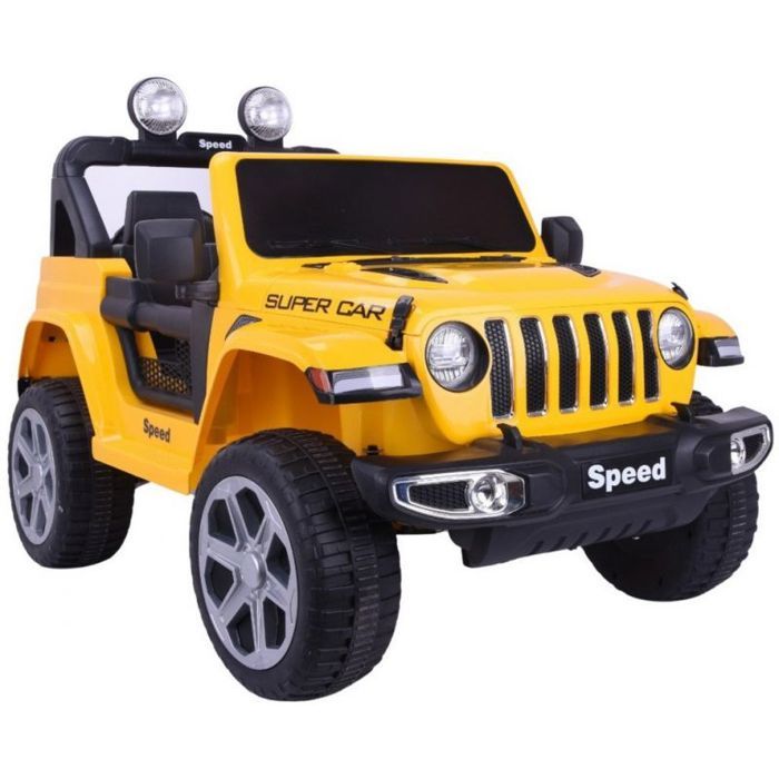 Voiture electrique Lean cars Véhicule à batterie FT-938 peint en jaune 4x4