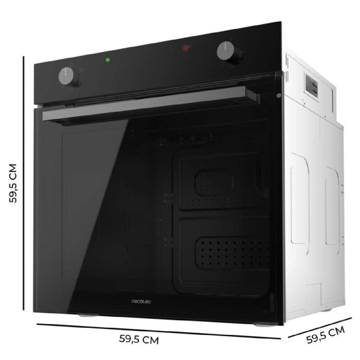 Cecotec Four Intégrable Multifonction Conventionnel de 77L Bolero Hexa C126001 Glass Black. 2800W 5 Fonctions Basse Cecotec Four Intégrable Multifonction Conventionnel de 77L Bolero Hexa C126001 Glass Black. 2800W 5 Fonctions Basse
