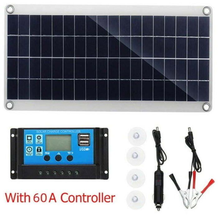 Panneaux solaires 300 watts kit complet de panneaux solaires portables pour camping-car avec contrôleur 60a
