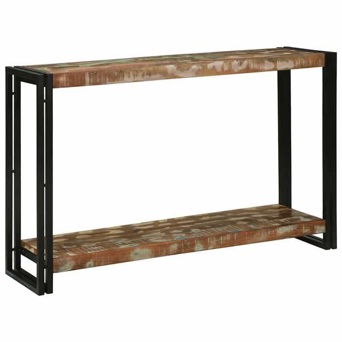 NEW 2026 Table dappoint( 1 pc) - Console meuble - Multicolore 120x33x75 cm Bois Recyclé Solide L1176