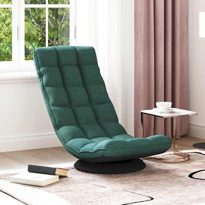 Best2026@Tissu Fauteuil Relax SHIELDPRO® - Siège maximal: 110 kg - Fauteuil de sol pivotant vert foncé 70x51x79 cm - pour salon2203