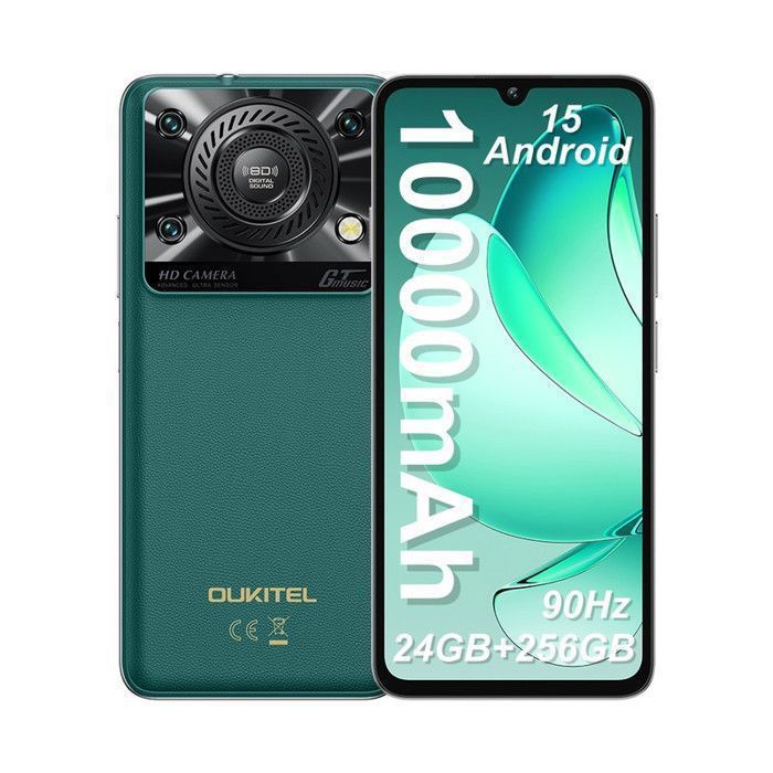 OUKITEL C60 Pro Téléphone portable 10000mAh Grand Batterie