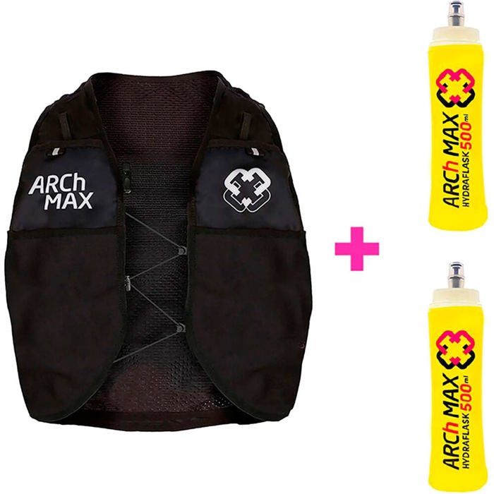 Arch Max ACCESORIOS RUNNING HYDRATION GILET 6L + SF500ML Unisexe NEGRO Arch Max ACCESORIOS RUNNING HYDRATION GILET 6L + SF500ML Unisexe NEGRO