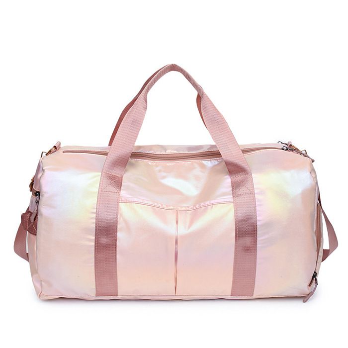 Sac de sport pour femme avec séparation humide/sèchesac de voyage à poche à chaussures47x24x25cmRose