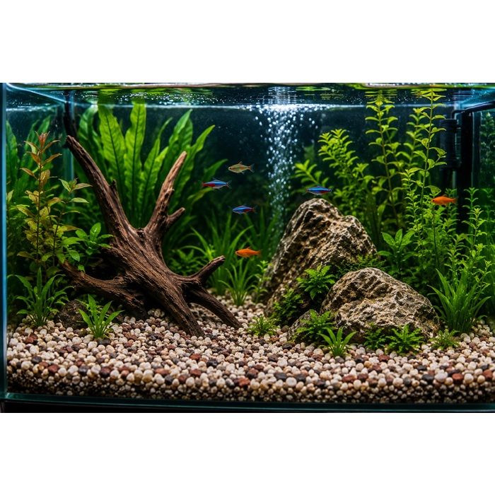 Gravier décoratif - EDEN - 8 kg - multicolore - granulométrie 6-8 mm - pour eau douce & eau de mer