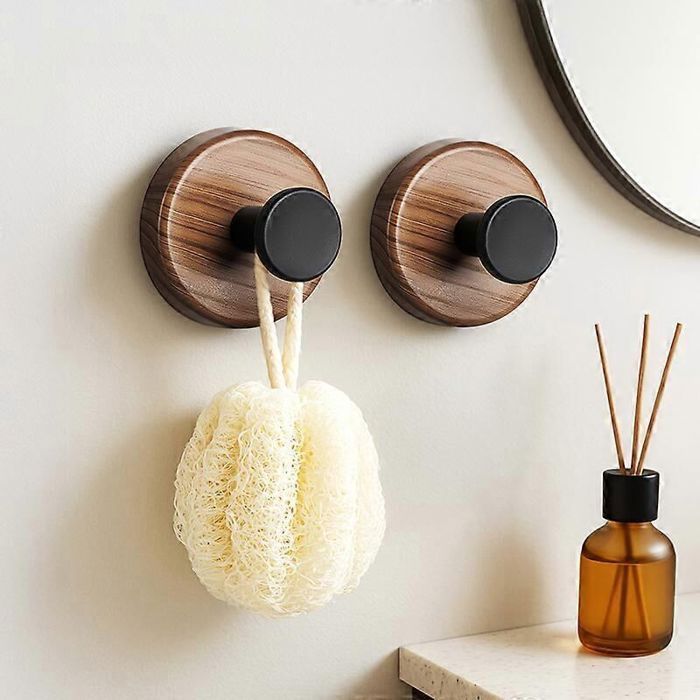 Crochet à ventouse pour salle de bain - Porte-serviettes - Étanche - Réutilisable - Plastique PP HBCL